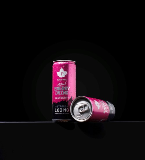 Puhdistamo Natural Energy Drink Strong Raspberry 330 ml