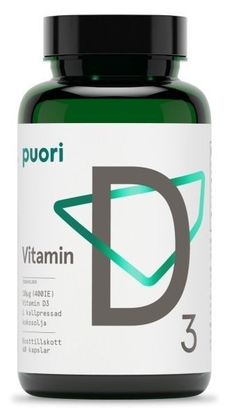 PUORI D3 Vitamin D 400IE (10µg) 60 kpl