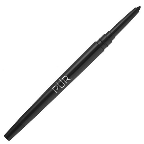 En svart penna med ordet "PUR" skrivet på den i vita bokstäver.