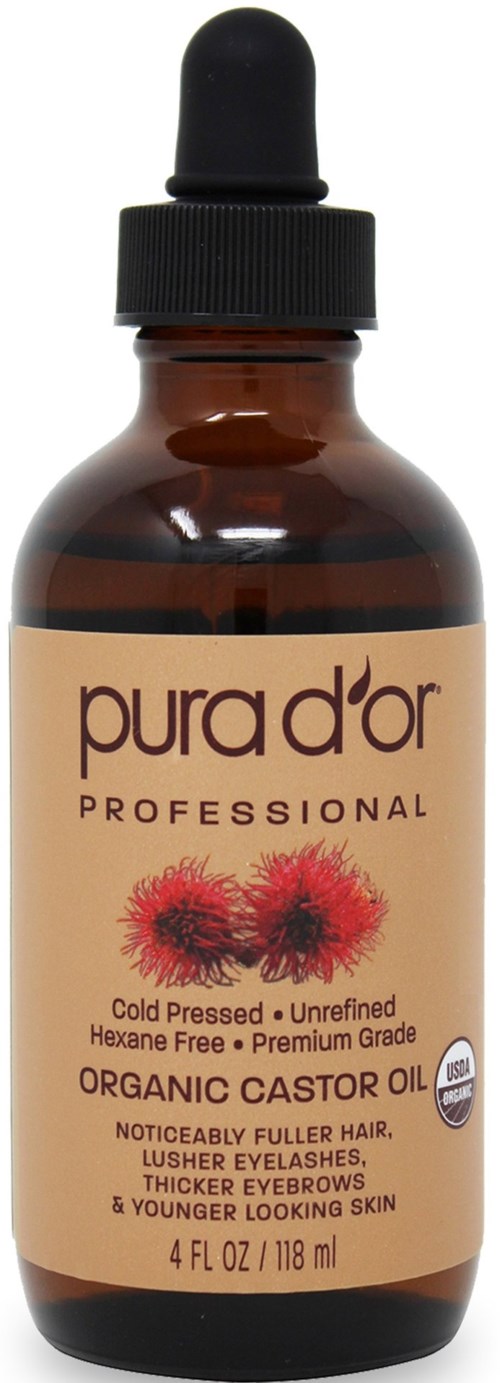 Pura D'or Pro Label Organic Castor Oil 118 ml