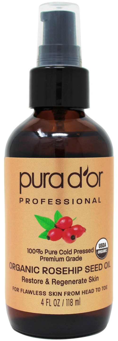 Pura D'or Pro Label Organic Rosehip Seed Oil 118 ml