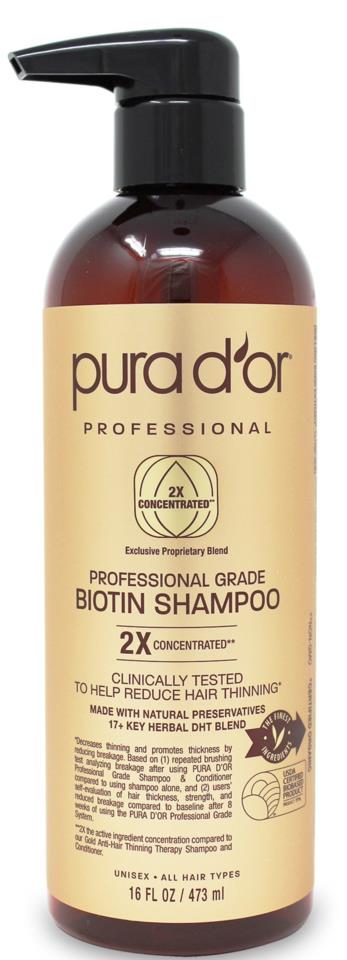 Pura D’or Professional Grade Biotin Shampoo 473 ml