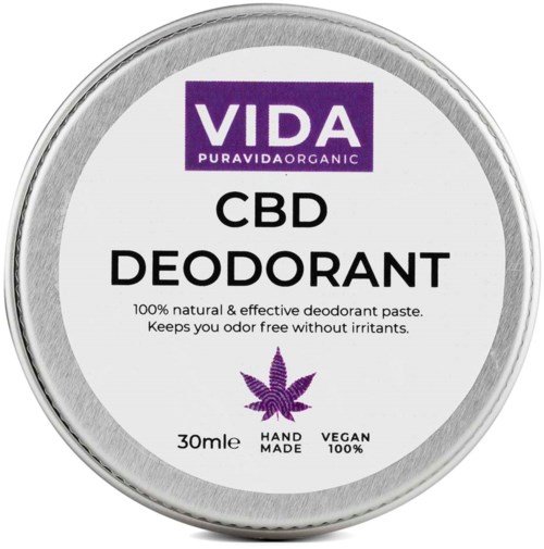 Pura Vida CBD Deodorant Cream Jar 30 ml