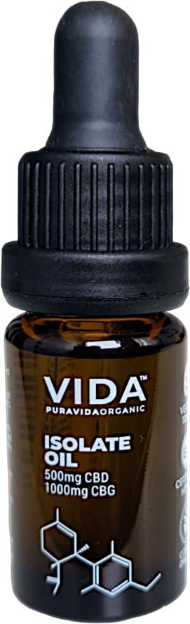 Pura Vida Isolate Oil CBG 10 %, CBD 5% 10 ml