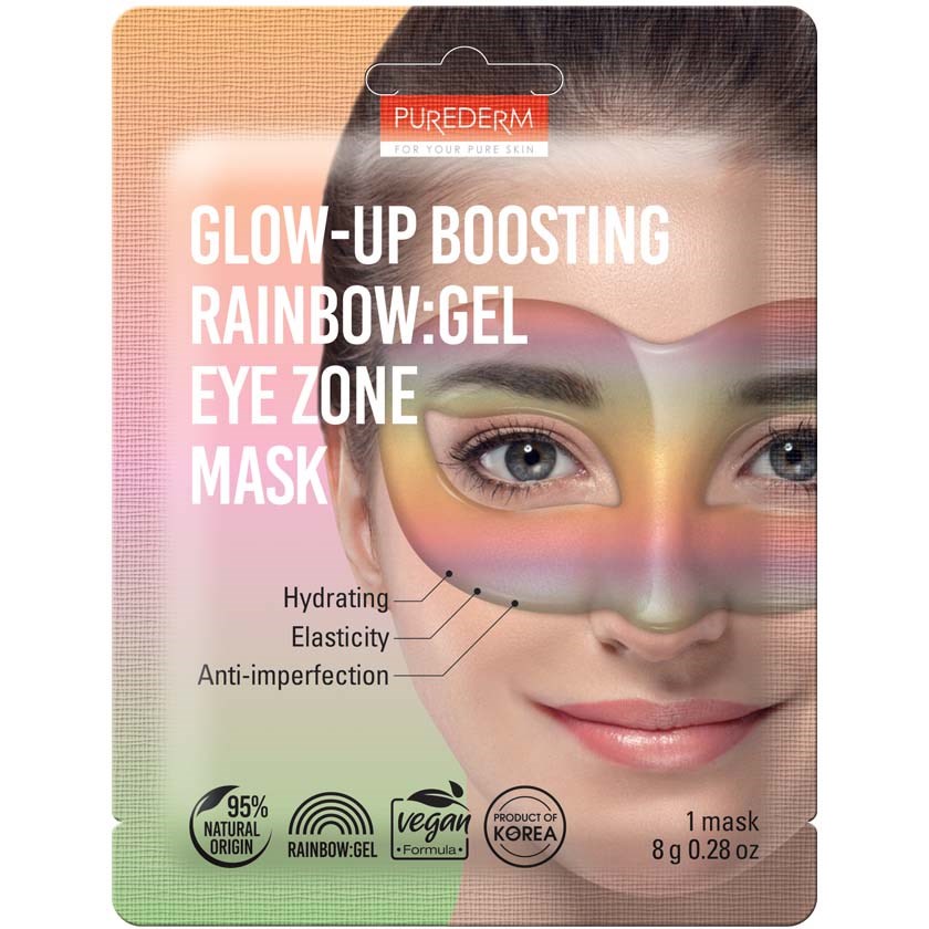 Läs mer om Purederm Glow Up Boosting RAINBOW:gel Eye Zone Mask 8 g