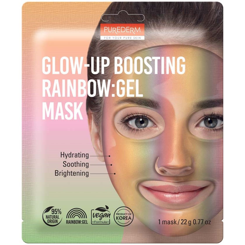 Läs mer om Purederm Glow Up Boosting RAINBOW:gel Mask 22 g