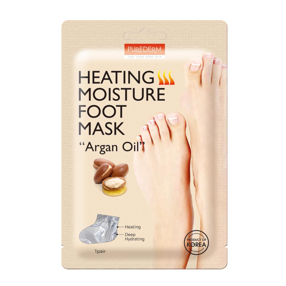 Purederm Heating Moisture Foot Mask “ARGAN OIL” 17x2 g