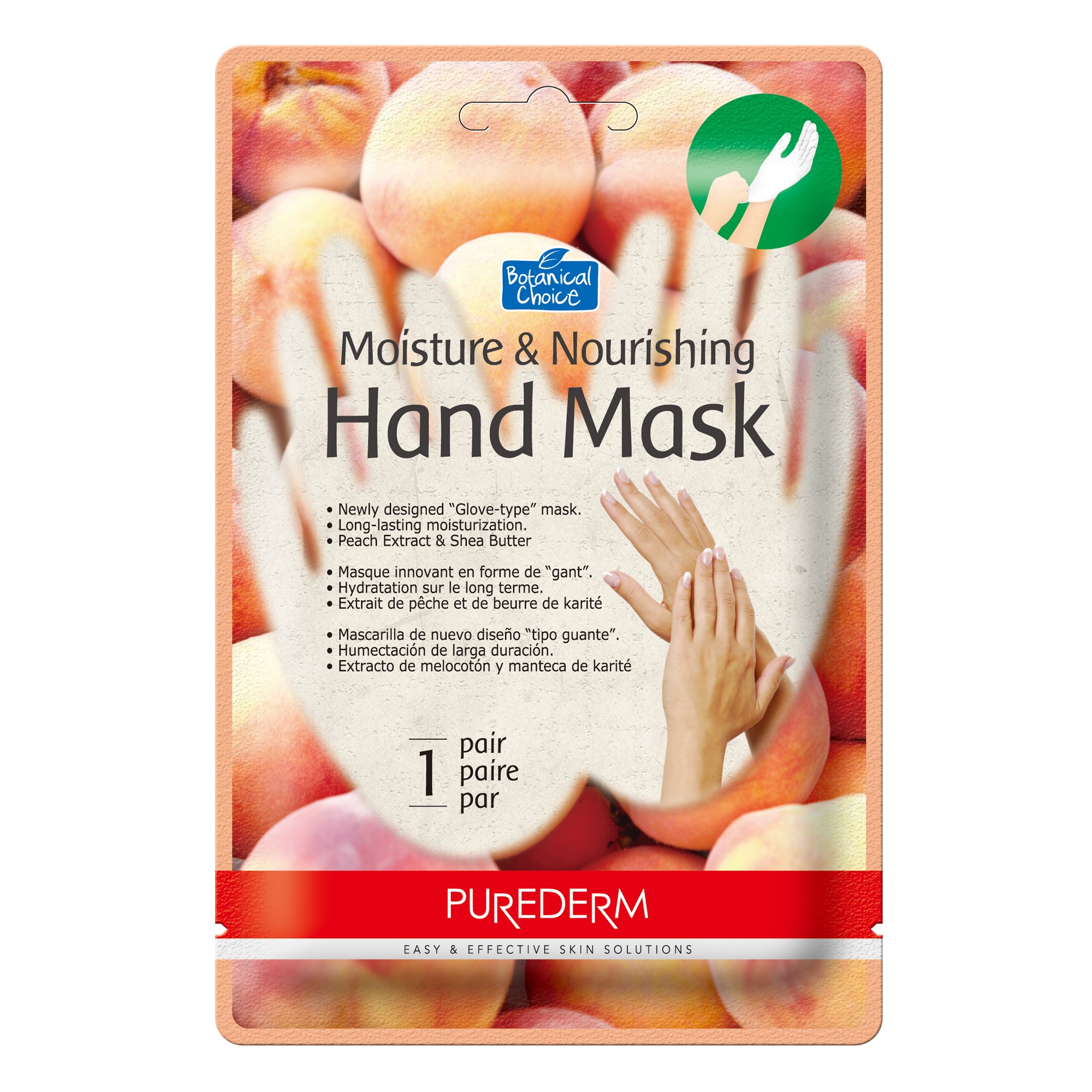 Läs mer om Purederm Moisture & Nourishing Hand Mask Peach 30 ml