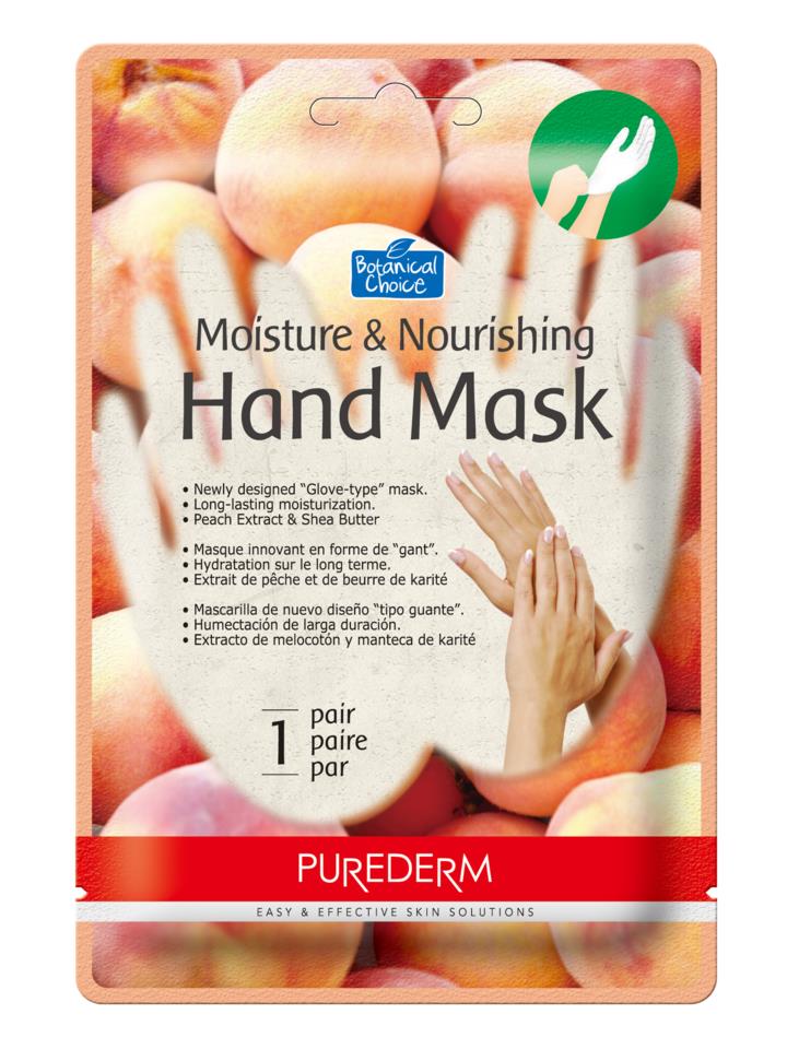Purederm Moisture & Nourishing Hand Mask Peach 30 ml