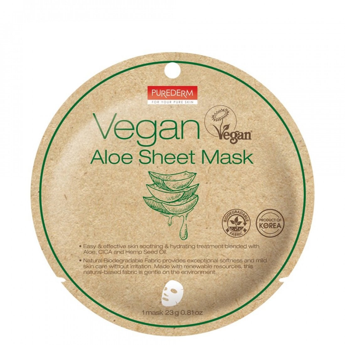 Läs mer om Purederm Vegan Aloe Sheet Mask