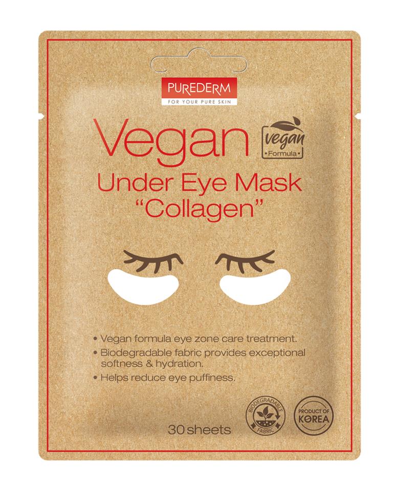 Purederm Vegan Collagen Eye Mask 30pcs 25 g