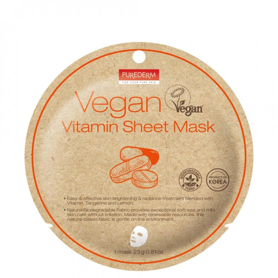 Purederm Vegan Vitamin Sheet Mask 23 g