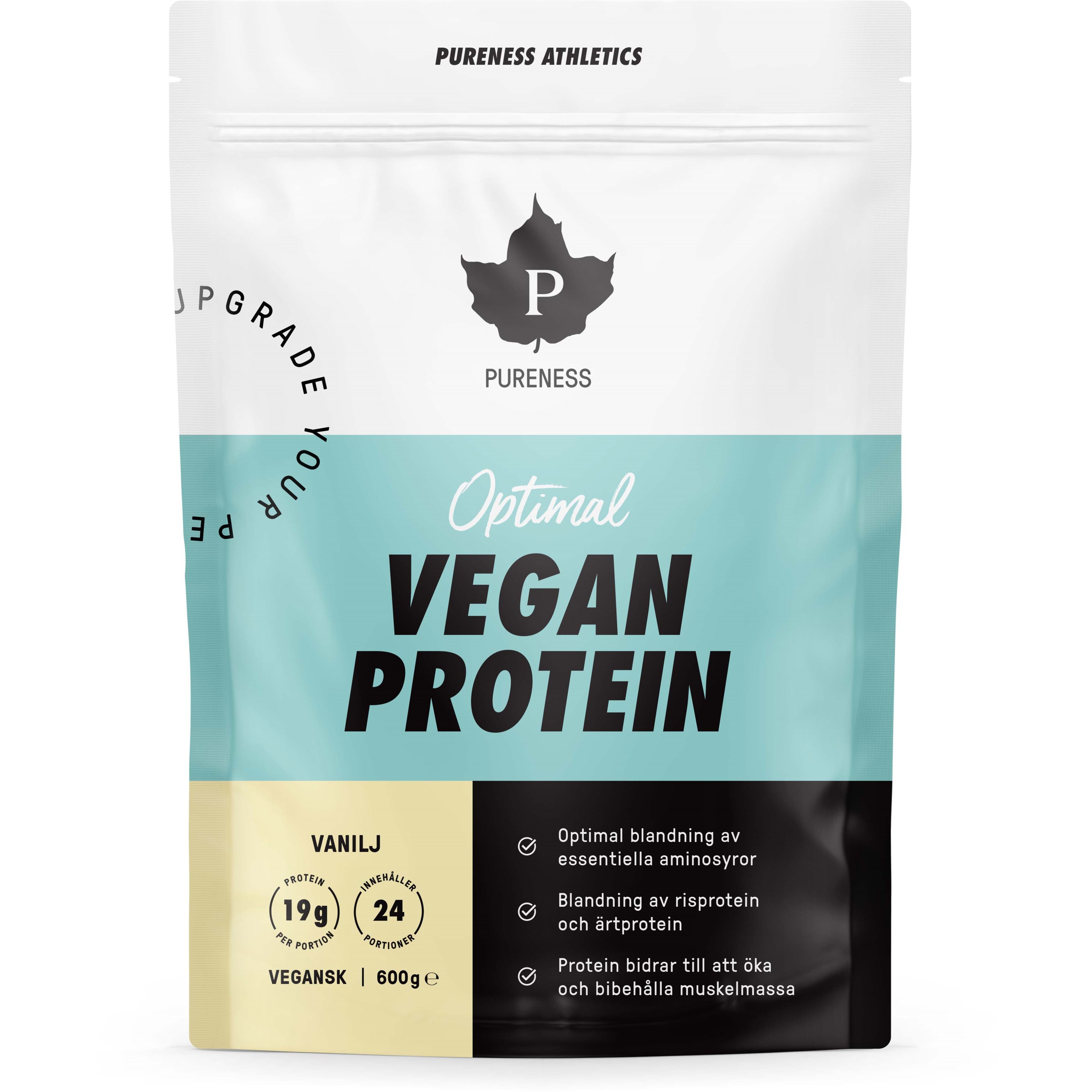 Pureness Athletics Optimal Vegan Protein Vanilj  600 g