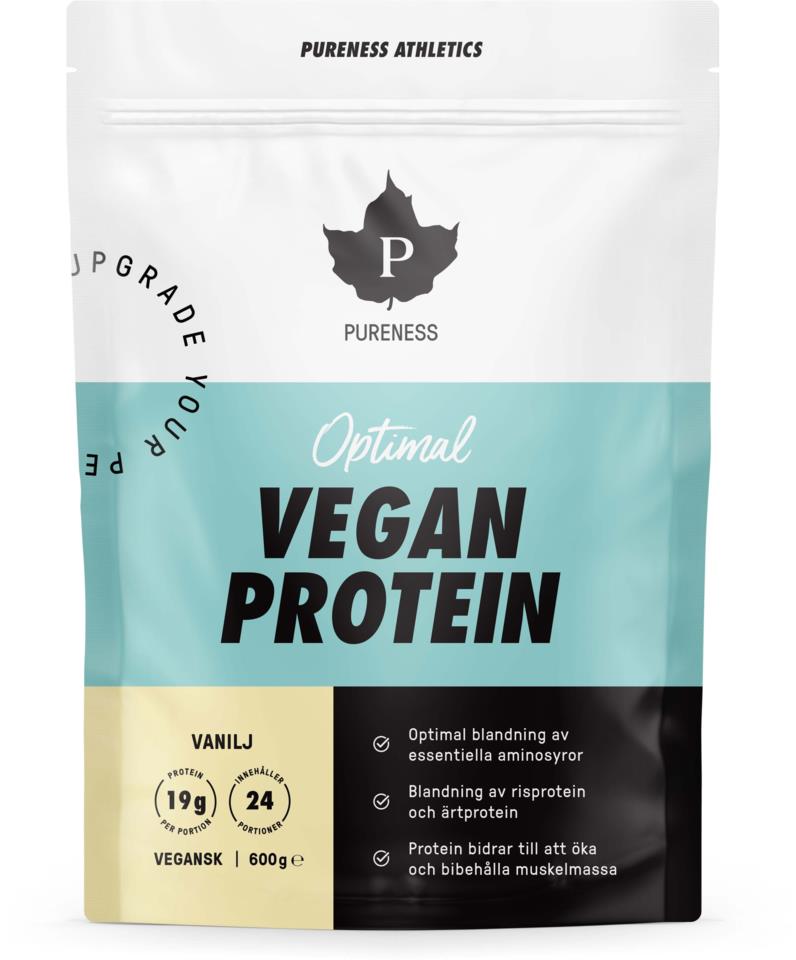Pureness Athletics Optimal Vegan Protein | Vanilj - 600 g