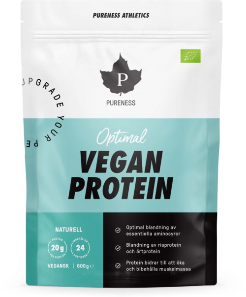 Pureness Athletics Optimal Vegan Protein Ekologisk Naturell 600 g