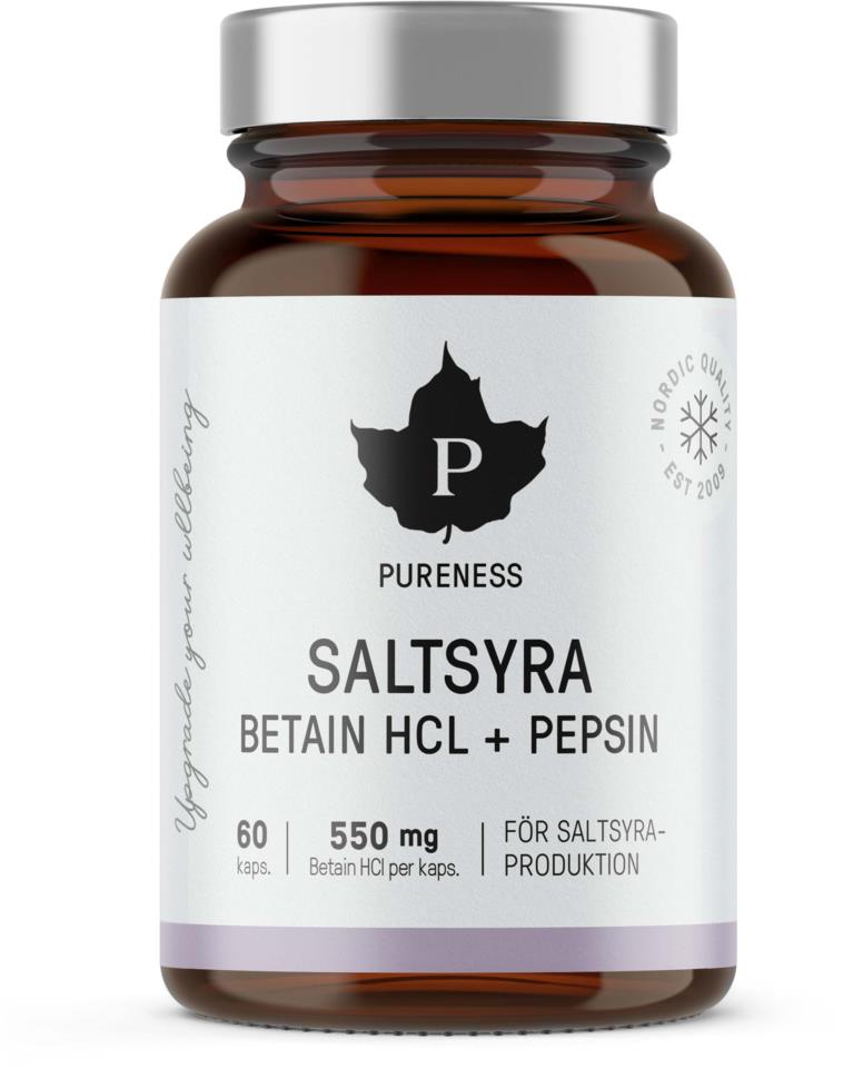 Pureness Beteine HCL -saltsyra 60kaps