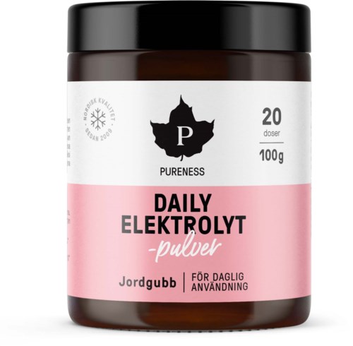 Pureness Daily Elektrolytpulver Jordgubb 100 g