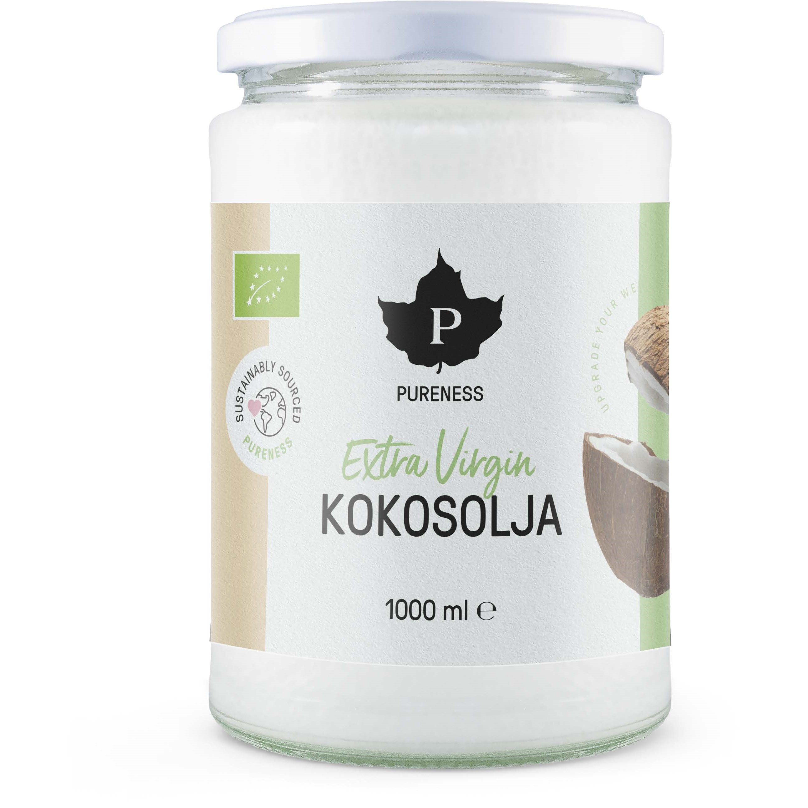 Pureness Jungfru kokosolja Eko  1000 ml