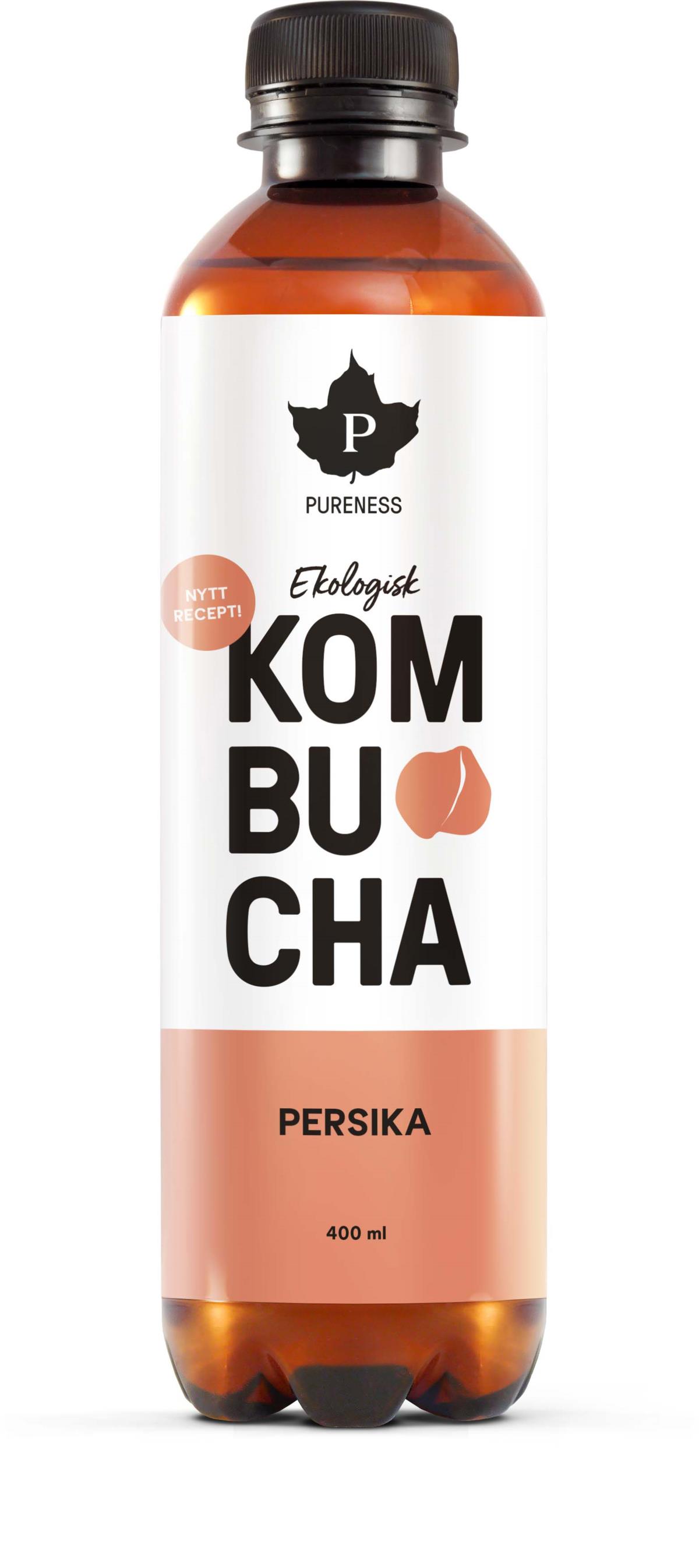 Pureness Kombucha Persika Eko 400 ml