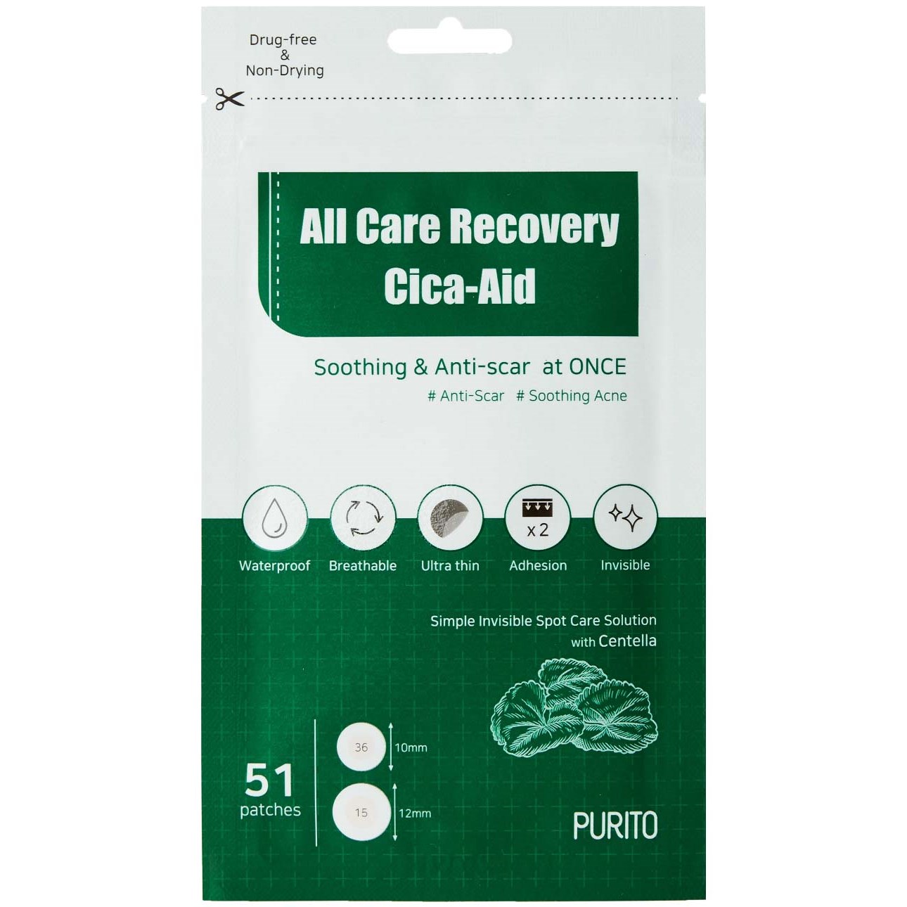 Läs mer om Purito All Care Recovery Cica-Aid 9 g