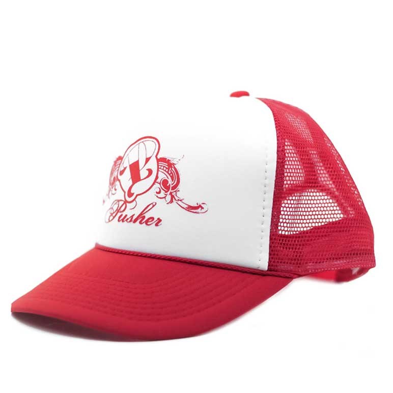 Pusher Trucker Cap R/W Logo