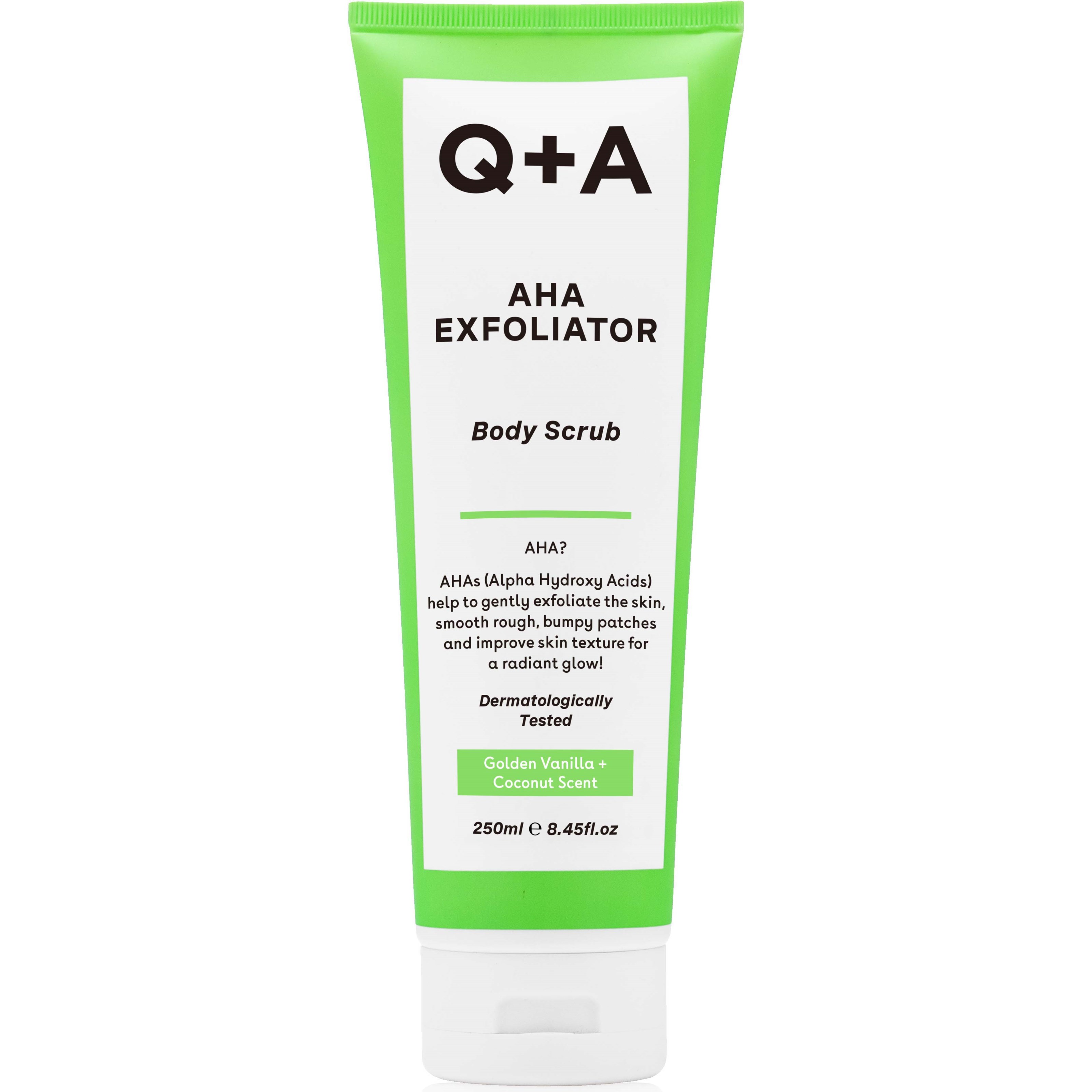 Q+A AHA Exfoliator Body Scrub 250 ml billede