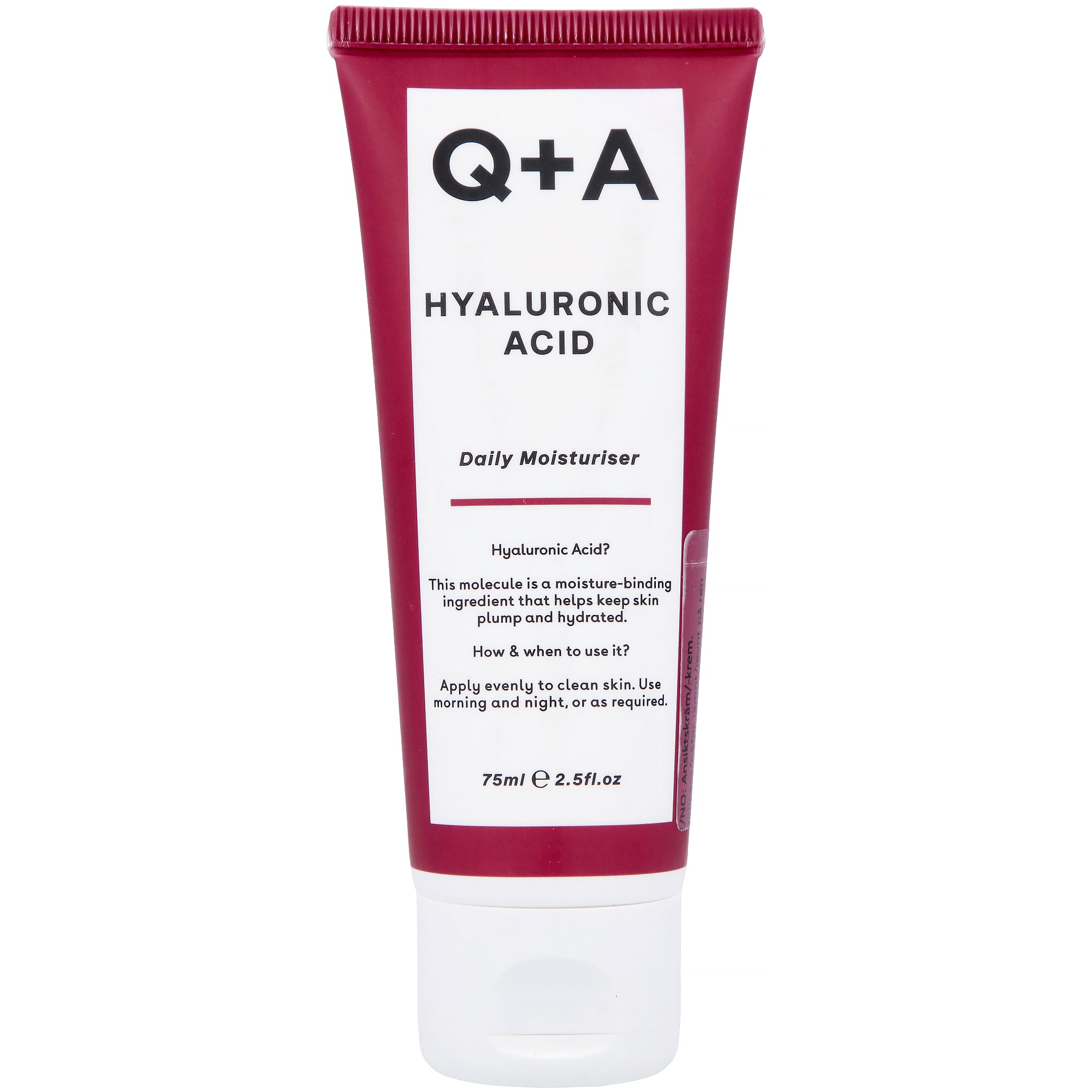 Läs mer om Q+A Hyaluronic Acid Daily Moisturiser 75 ml
