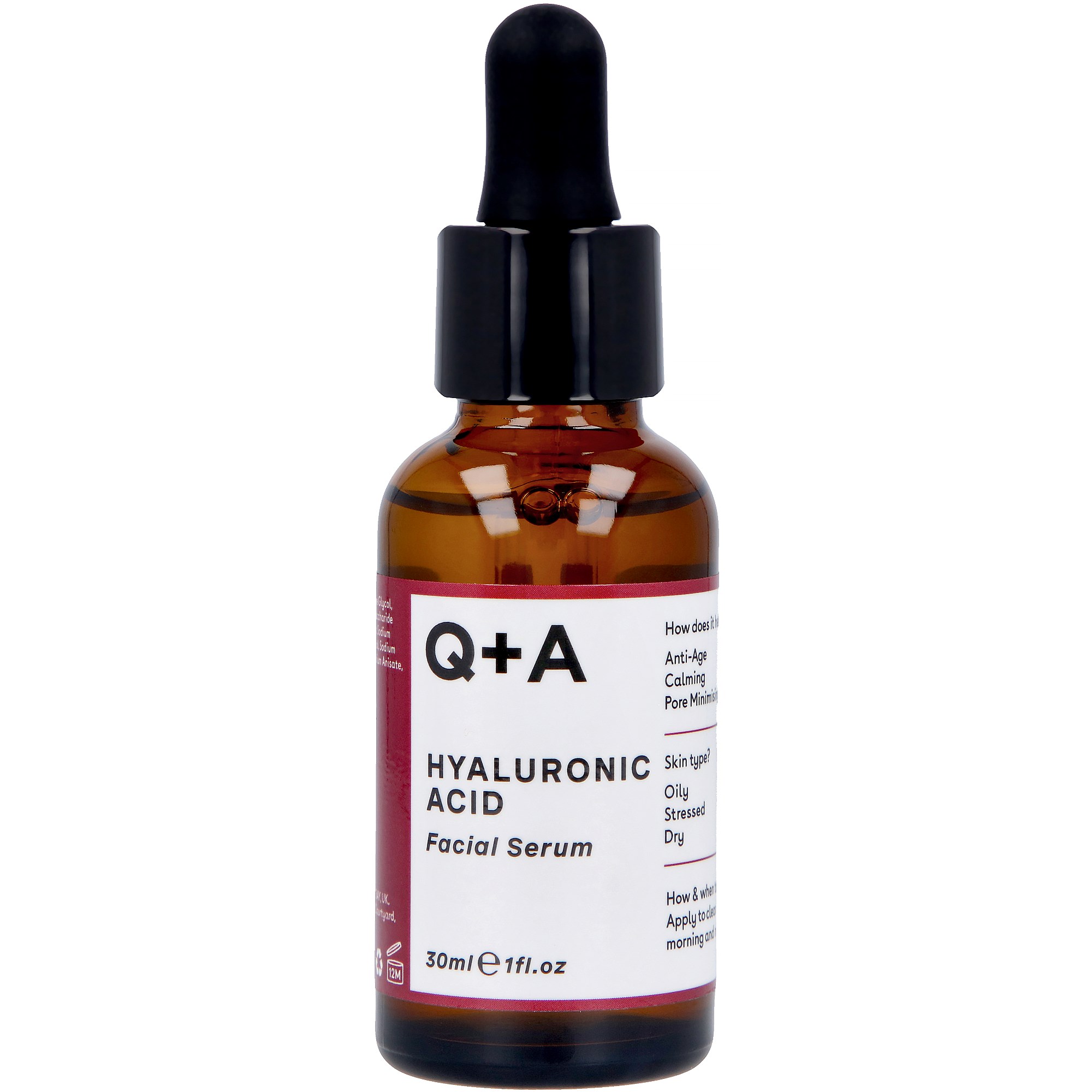 Q+A Hyaluronic Acid Facial Serum 30 ml