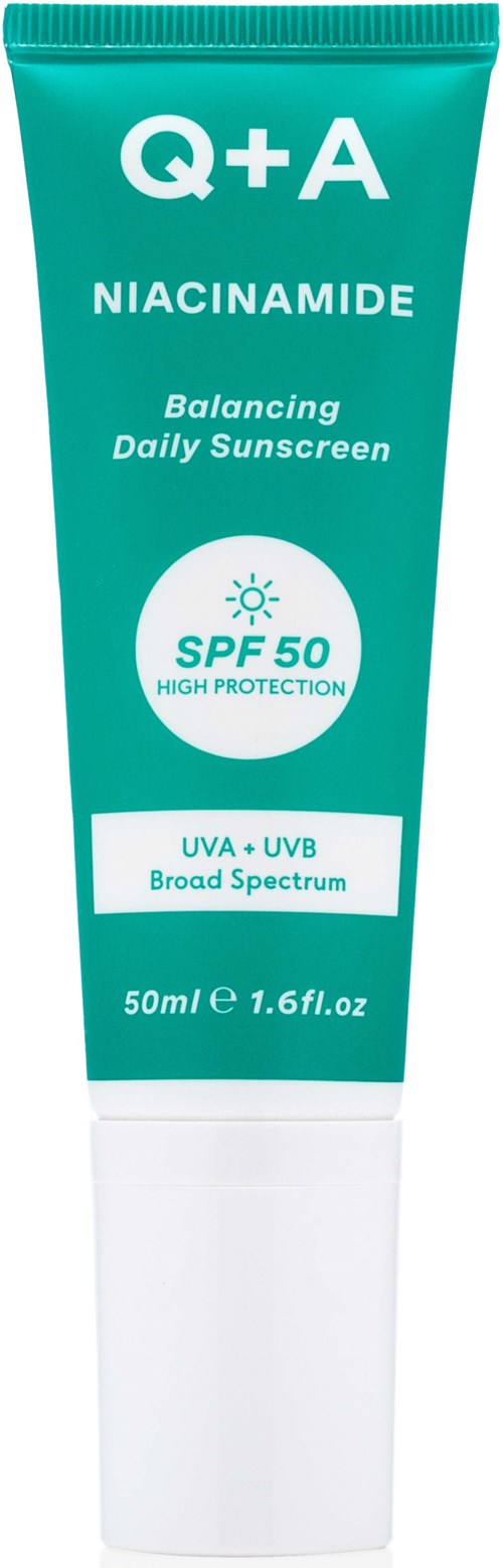 Q+A Niacinamide Balancing Face Sunscreen SPF 50 50 ml