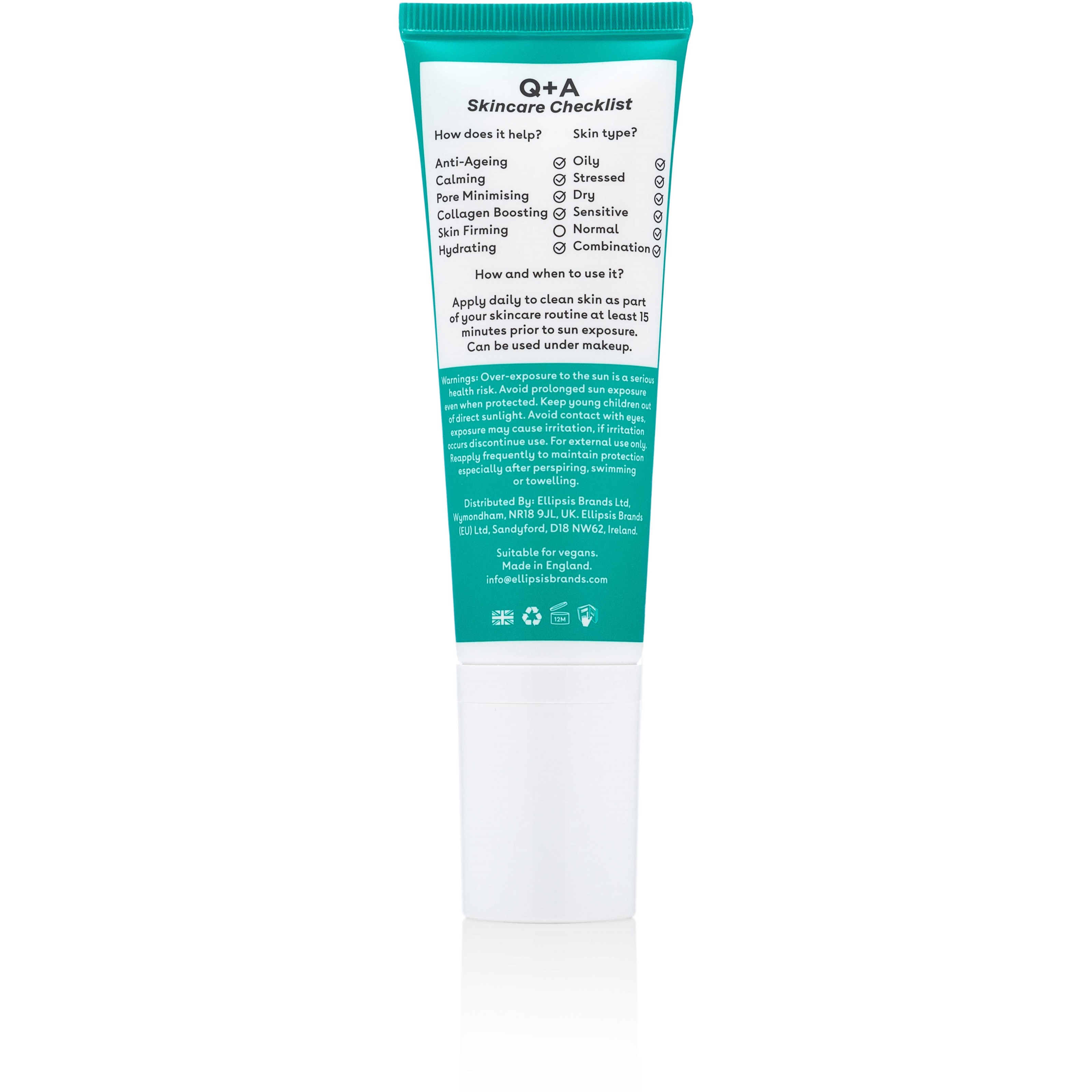 Q+A Niacinamide Balancing Face Sunscreen SPF 50 50 ml (obrázok 3)