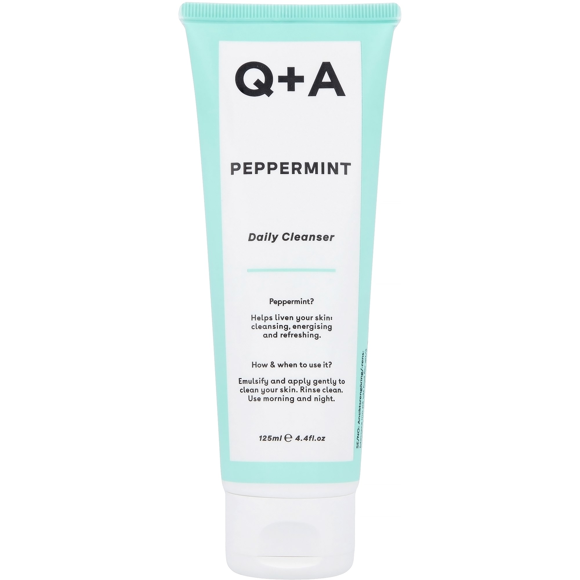 Q+A Peppermint Daily Cleanser  125 ml