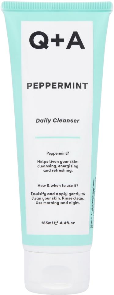 Q+A Peppermint Daily Cleanser 125 ml   