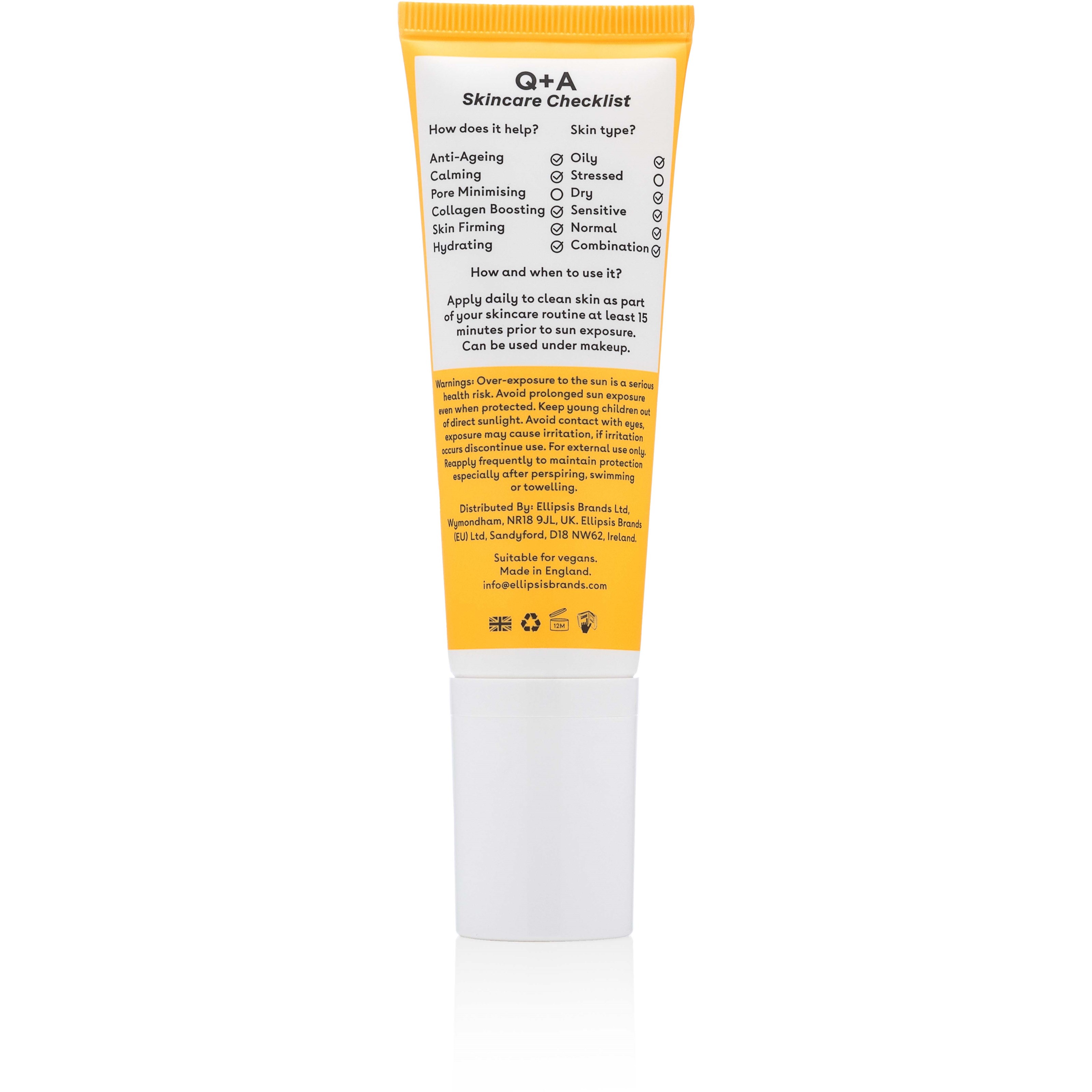 Q+A Peptide Renewing Face Sunscreen SPF 50 50 ml (obrázok 3)