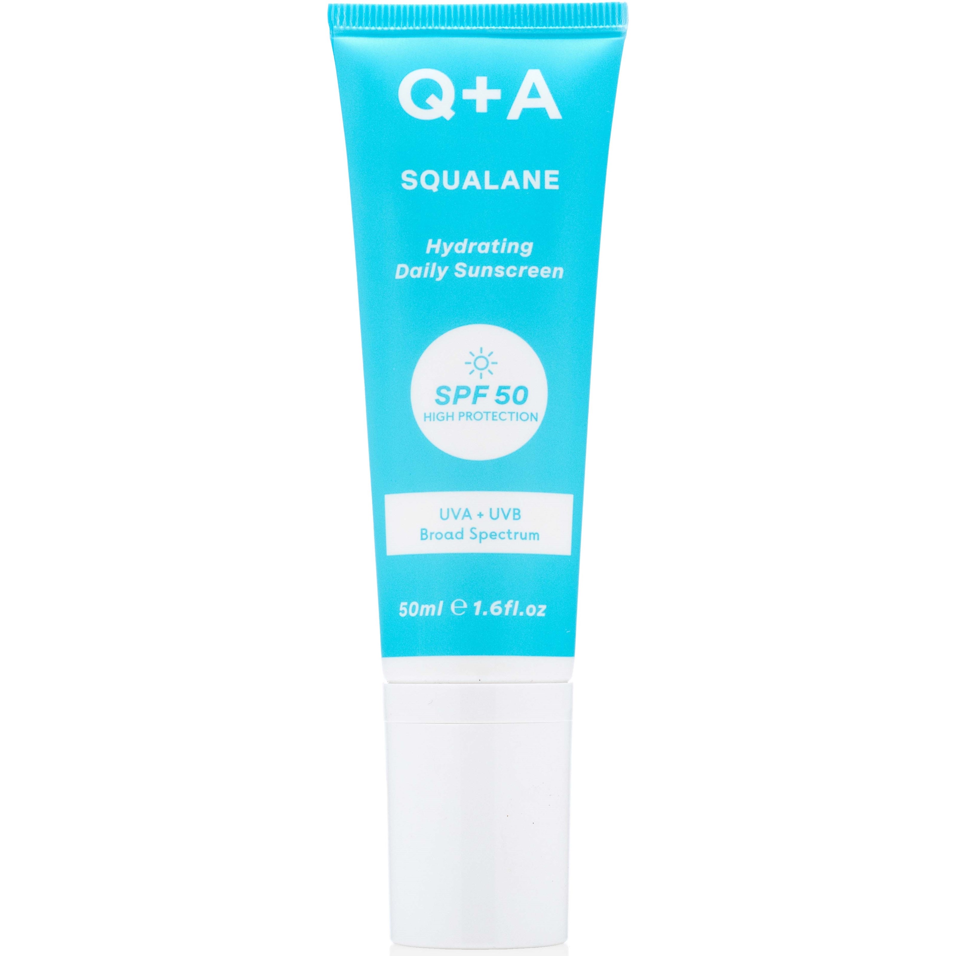 Q+A Squalane Hydrating Face Sunscreen SPF 50 50 ml billede