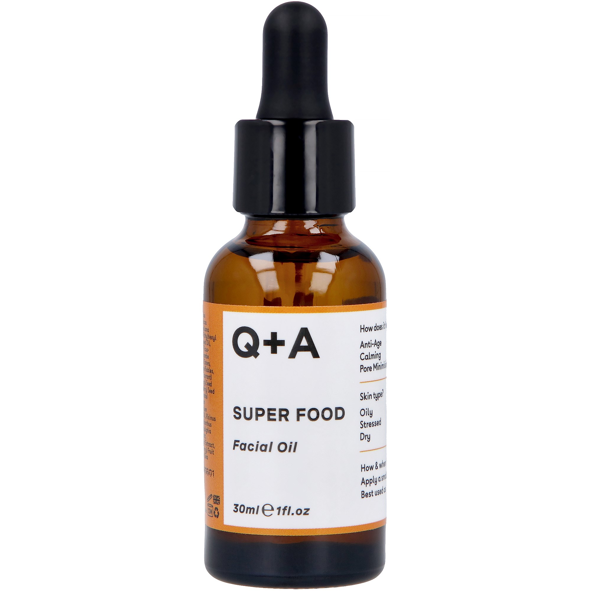 Q+A Super Food Facial Oil 30 ml billede