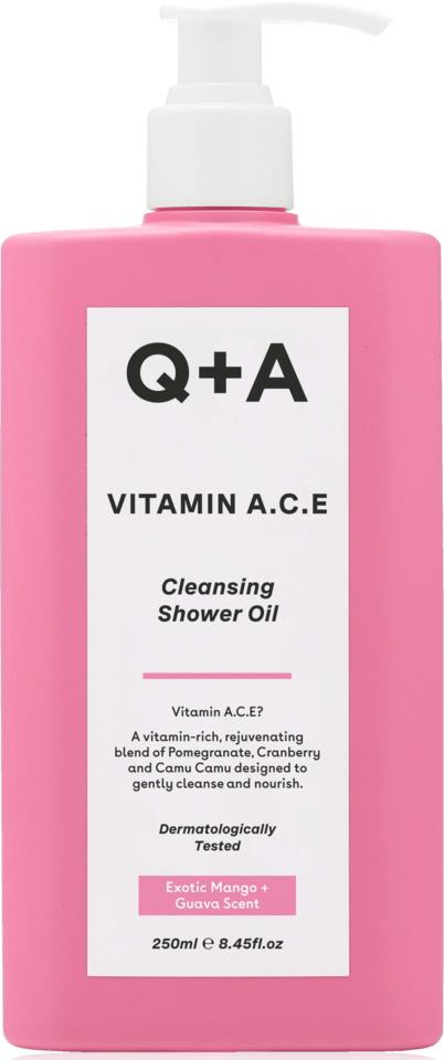 Q+A Vitamin A.C.E Shower Oil 250 ml