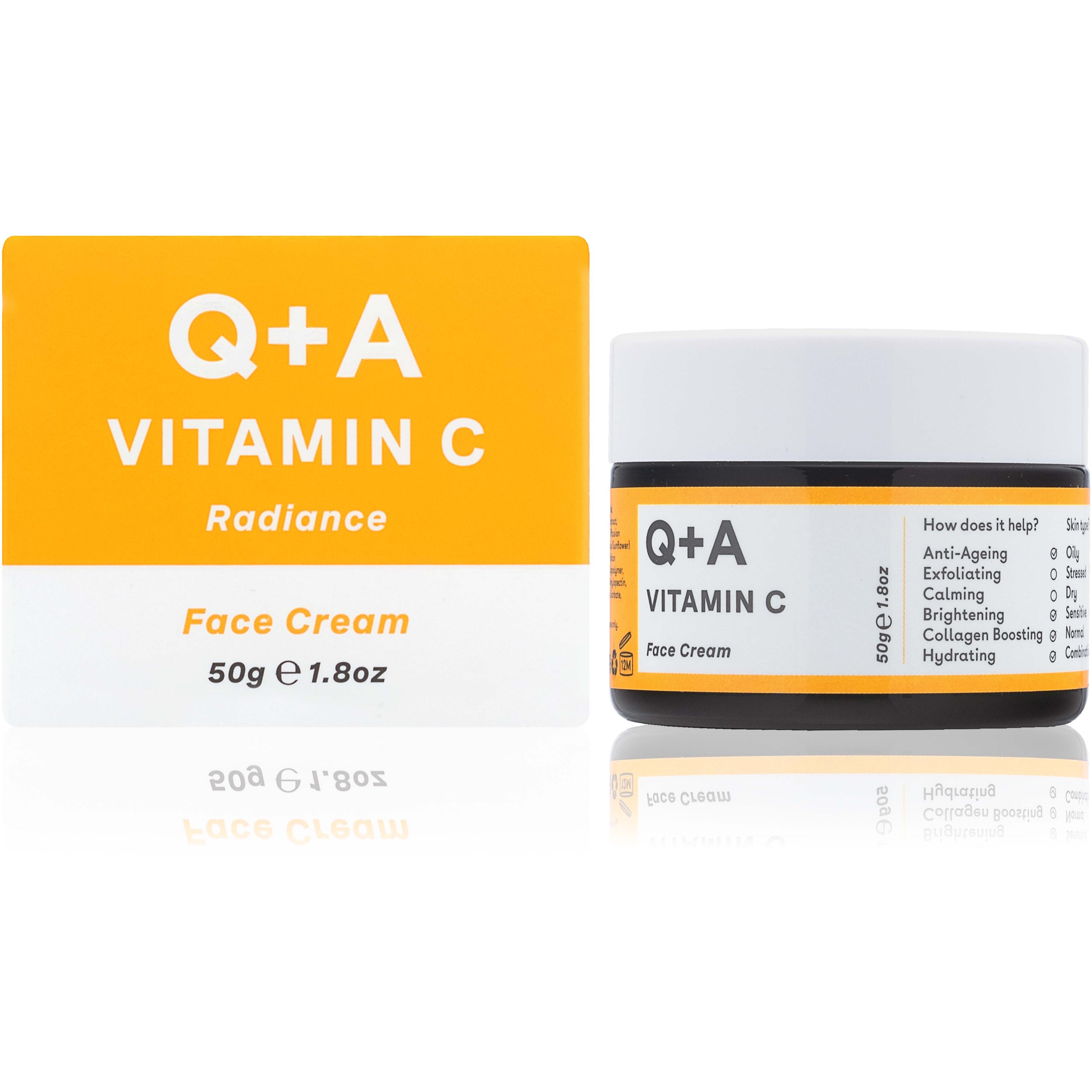 Alternativ bild 1 för Q+A Vitamin C Face Cream 50 g