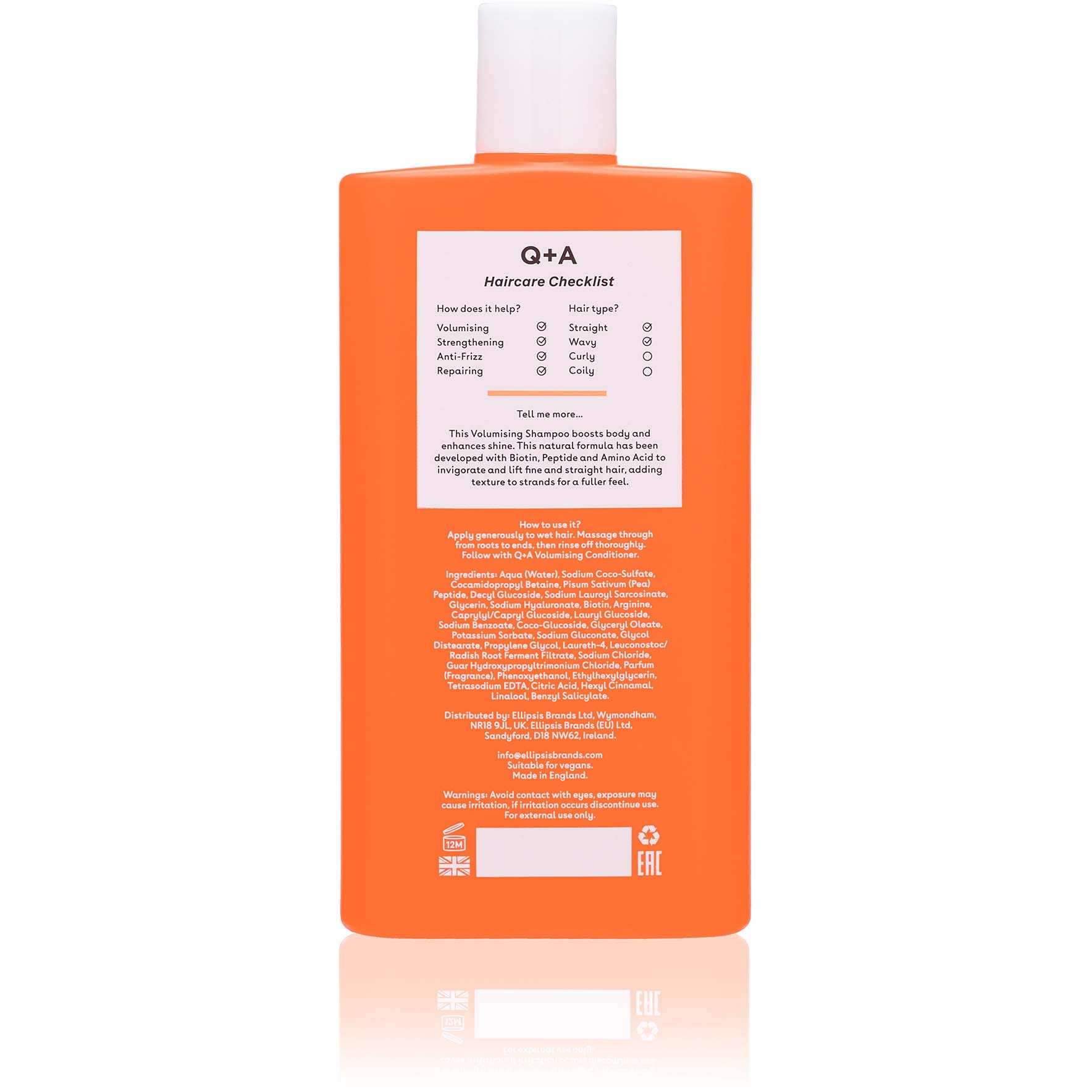 Alternativ bild 1 för Q+A Volumising Shampoo 250 ml