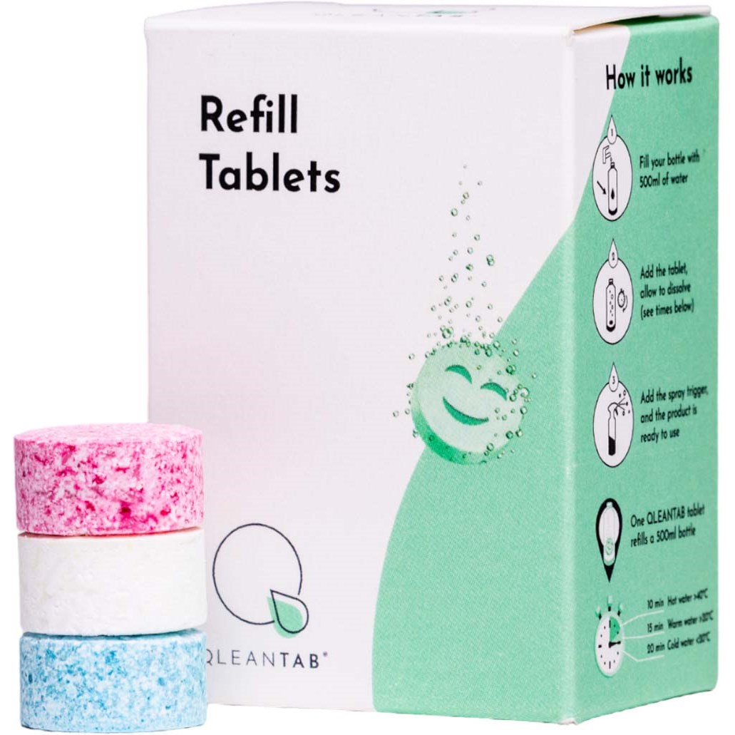 QLEANTAB QLEANTAB Starter kit refills 3 tabs