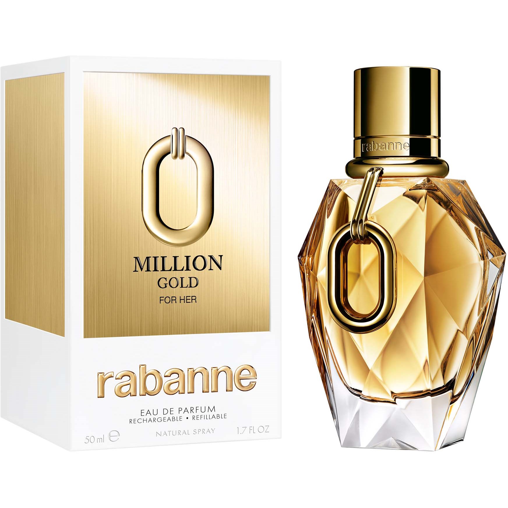 Alternativ bild 1 för Rabanne Million Gold For Her Eau De Parfum Refillable 50 ml