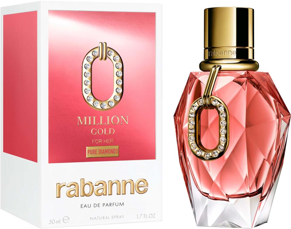 Royal Gold Rabanne Rabanne Million Gold For Her Limited Edition Pure Diamonds Eau de ...