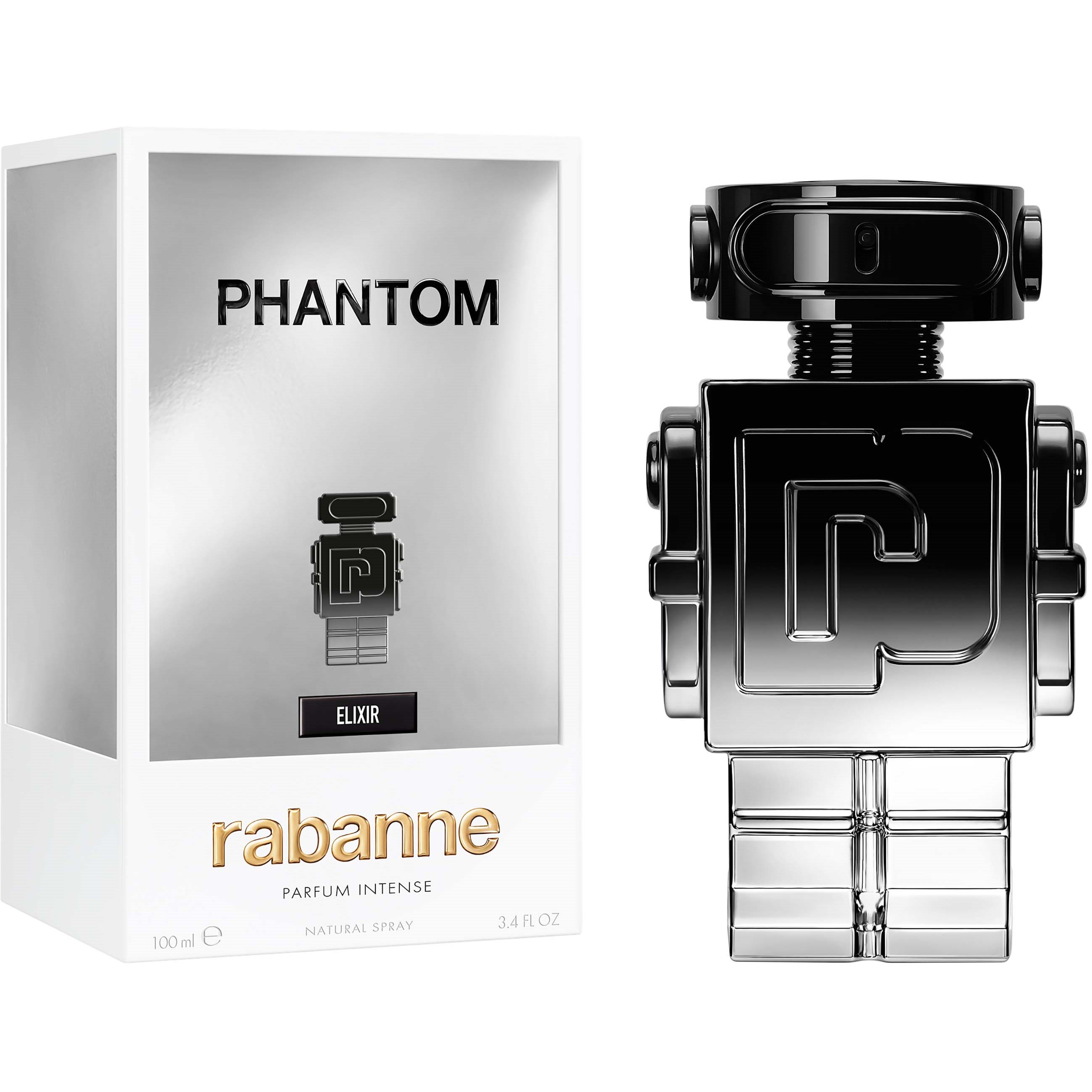 Rabanne Phantom Black Elixir Parfum 100 ml (zdjęcie 2)