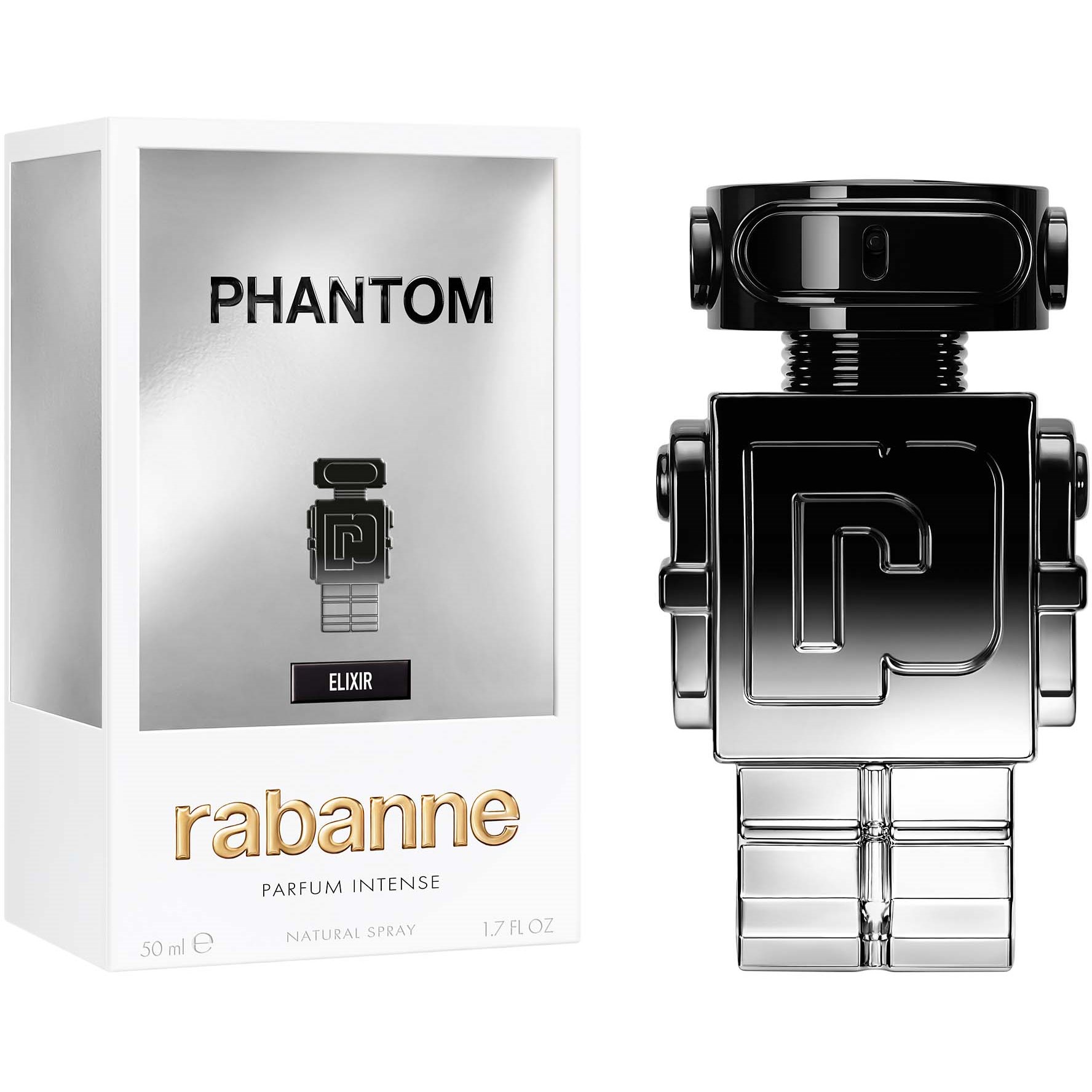 Alternativ bild 1 för Rabanne Phantom Black Elixir Parfum - 50 ml