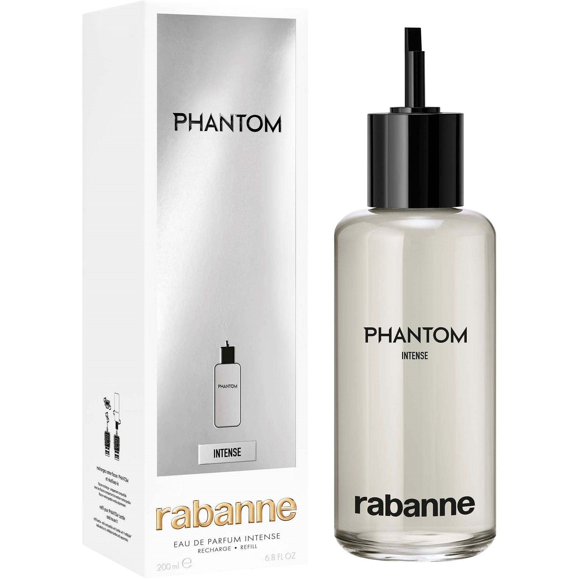 Alternativ bild 1 för Rabanne Phantom Intense Eau de Parfum Refill 200 ml