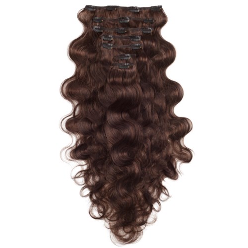 Rapunzel of Sweden Classic Clip-ins Beach Wave / Medium Volume / 7 pieces 60 cm 2.3 Chocolate Brown