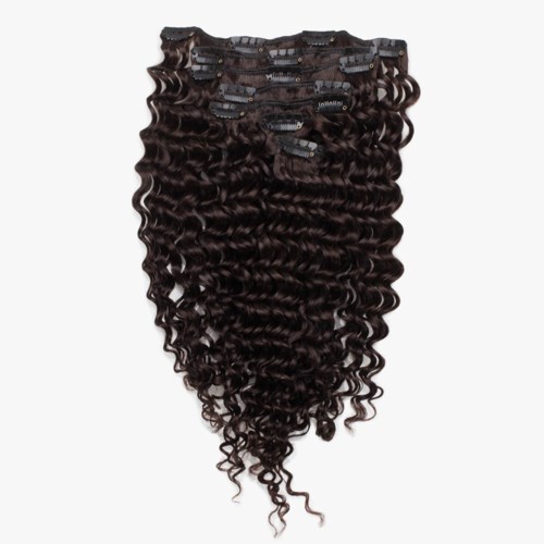 Rapunzel of Sweden Classic Clip-ins Soft Curls / Medium Volume / 7 pieces 40 cm 2.3 Chocolate Brown