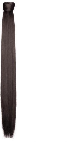 Rapunzel Clip-in Ponytail Synthetic 1.2 Black Brown 50 cm