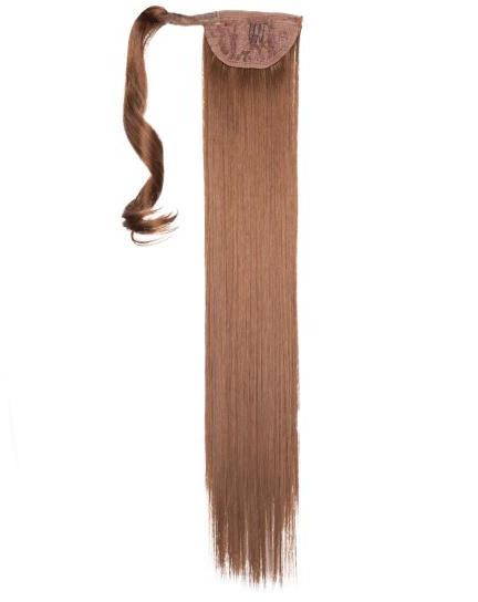 Rapunzel Clip-in Ponytail Synthetic  5.0 Brown 50 cm