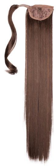 Rapunzel Clip-in Ponytail Synthetic  2.3 Chocolate Brown 50 cm