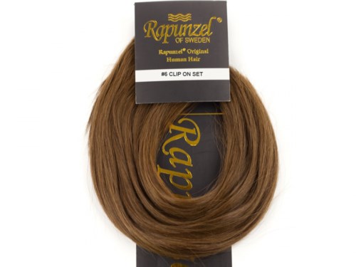 Rapunzel of Sweden Clip-on set  Original 7 pieces 40 cm 5.0 Brown